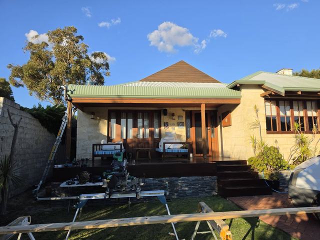 Front verandah and deck rebuild