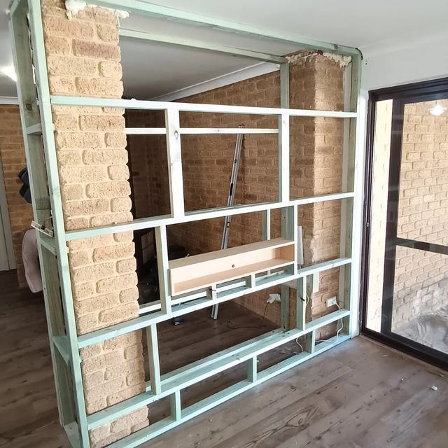 Timber framing for a feature wall